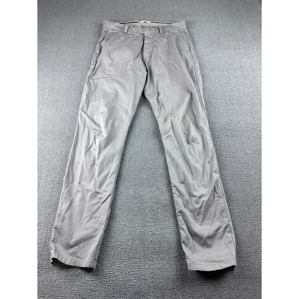 Luca Faloni Summer Chino Pants Men 30 Gray Slim Cotton Italy Made Designer 20DA